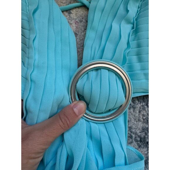 PatBo Cyan Flutter Sleeve Maxi Dress - Picture 12 of 12